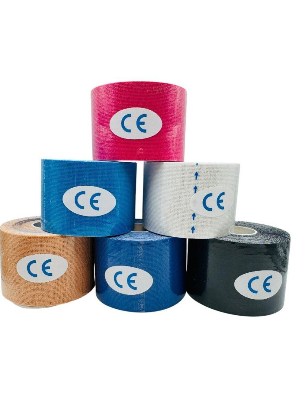 Elastic Kinesiology Tape Roll Set - 6 Colors Breathable & Waterproof For Sports